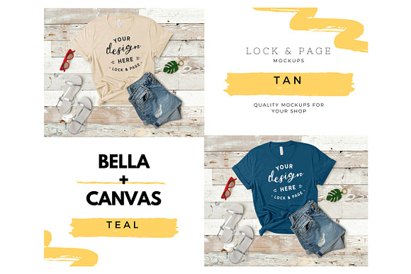 Bella Canvas TShirt Mockup Bundle 16 in Product Mockups - product preview 1