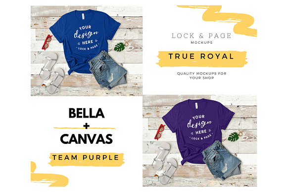 Bella Canvas TShirt Mockup Bundle 16 in Product Mockups - product preview 2