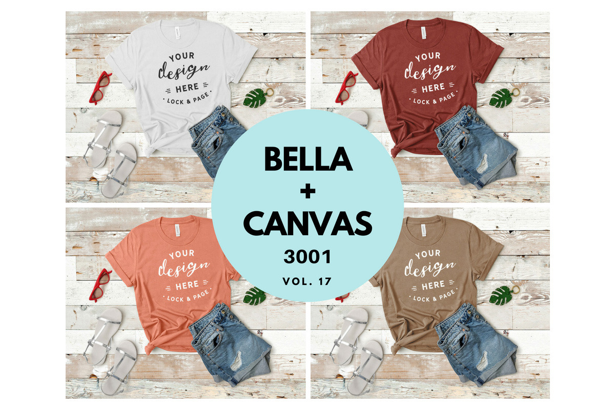 Bella Canvas TShirt Mockup Bundle 17 in Product Mockups - product preview 8