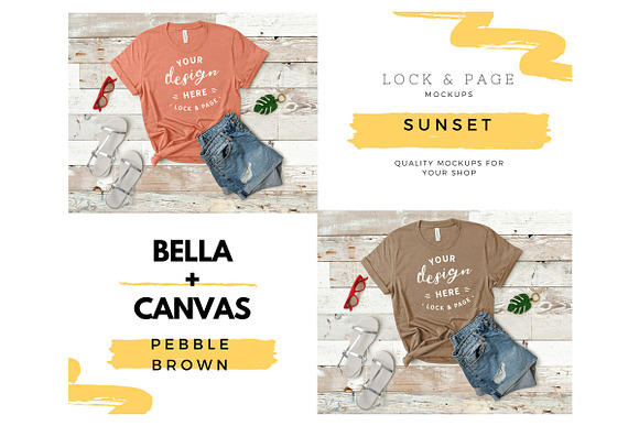 Bella Canvas TShirt Mockup Bundle 17 in Product Mockups - product preview 2