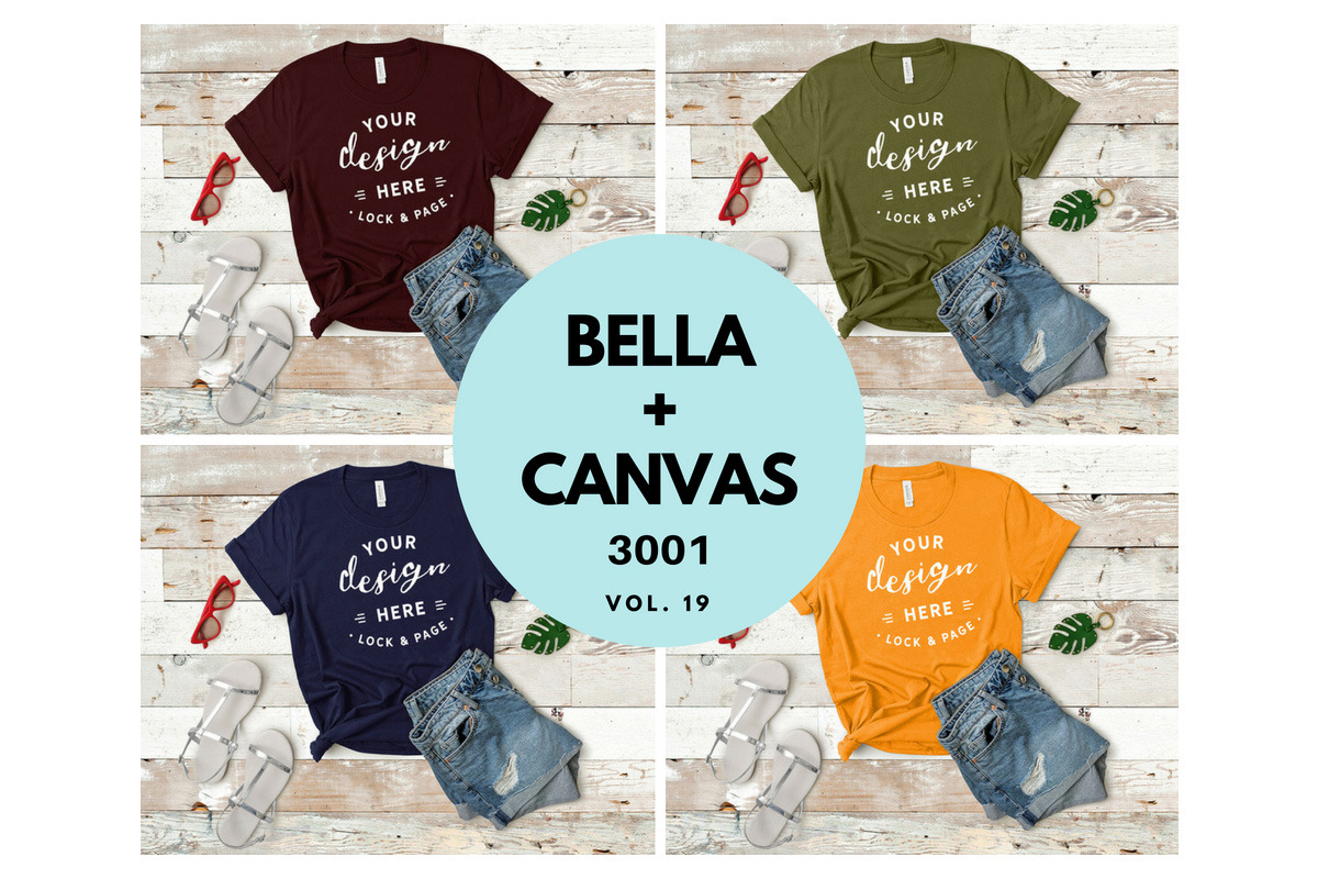 Bella Canvas TShirt Mockup Bundle 19 in Product Mockups - product preview 8
