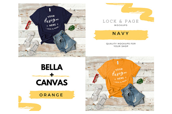 Bella Canvas TShirt Mockup Bundle 19 in Product Mockups - product preview 1