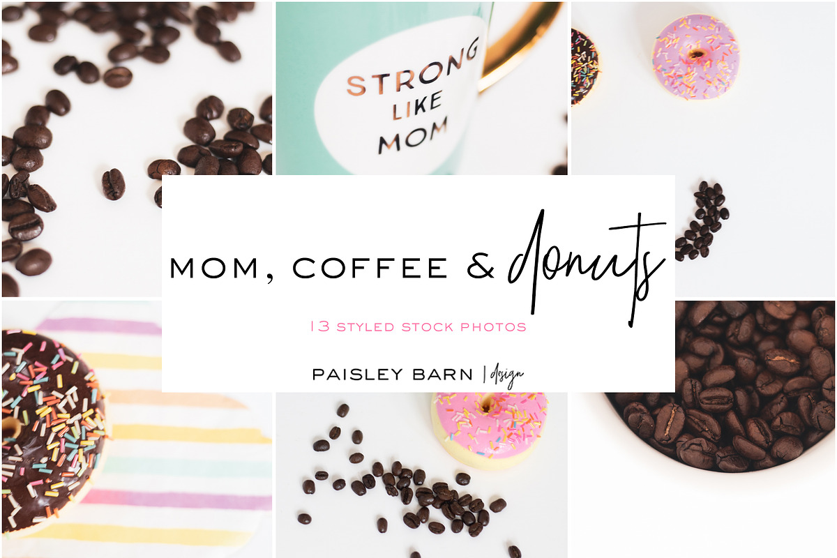 Mom + Coffee & Donuts = LUV in Product Mockups - product preview 8
