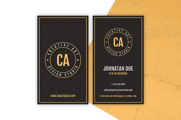 Vintage Business Card in Business Card Templates - product preview 2