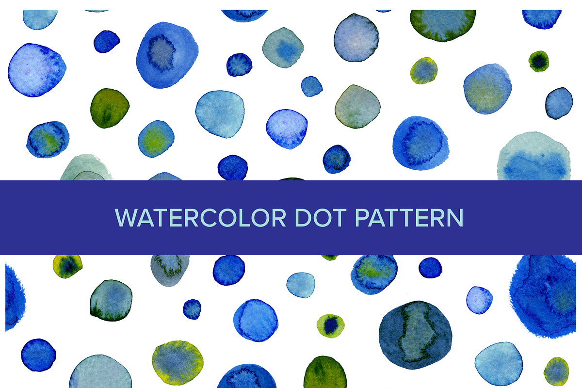 Watercolor Dot Pattern in Patterns - product preview 8