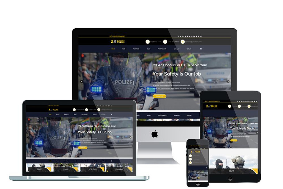 AT Police Onepage – Police Website in Joomla Themes - product preview 8