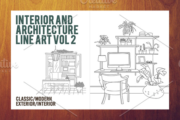 Interior&Architecture Line Art Vol.2