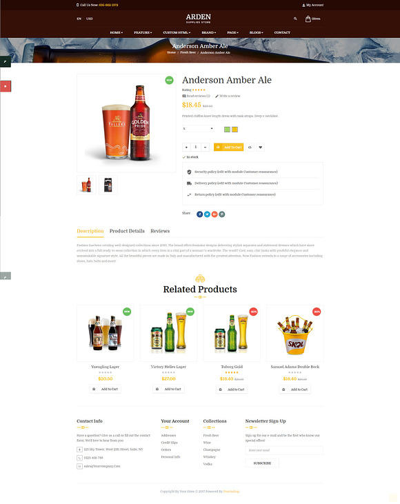 Pts Arden - Clean and Professional in Bootstrap Themes - product preview 5