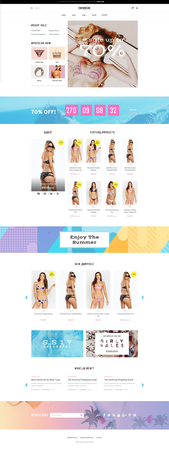 Pts Swimwear Best Bikini Prestashop  in Bootstrap Themes - product preview 2