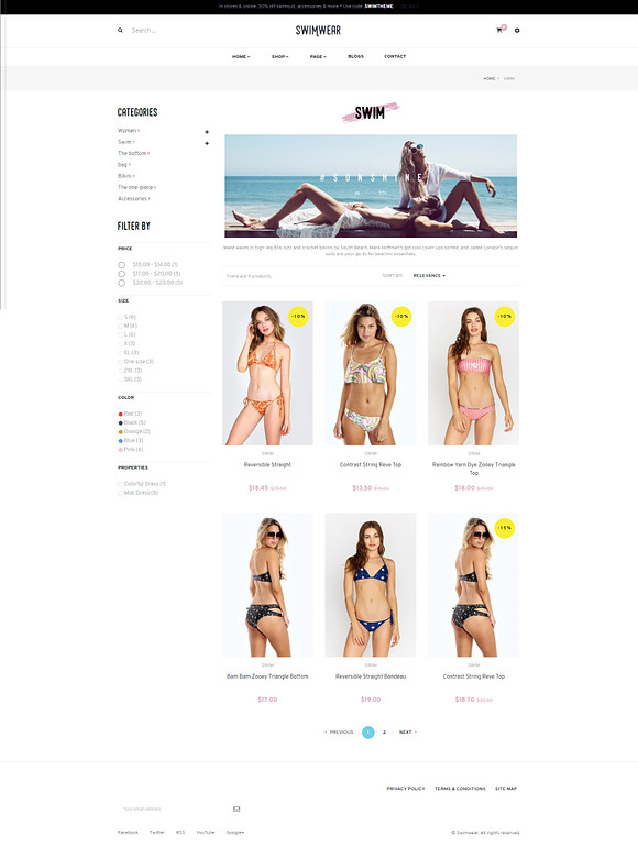 Pts Swimwear Best Bikini Prestashop  in Bootstrap Themes - product preview 3