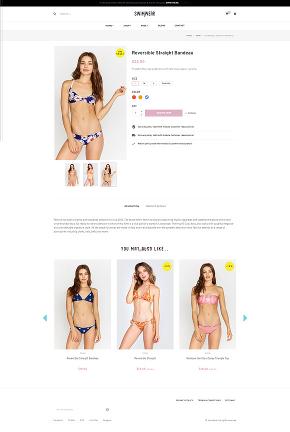 Pts Swimwear Best Bikini Prestashop  in Bootstrap Themes - product preview 4