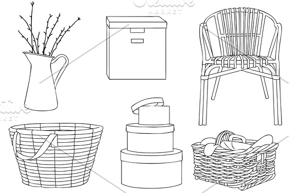 Furniture & Home Decor Vol.1 in Illustrations - product preview 11