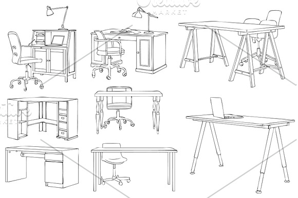 Furniture & Home Decor Vol.1 in Illustrations - product preview 12