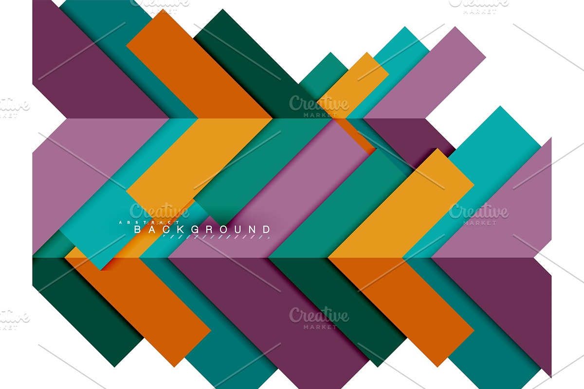 Multicolored abstract geometric shapes, geometry background for web banner in Illustrations - product preview 8