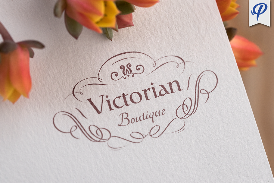 Victorian Boutique Logo Template in Logo Templates - product preview 8