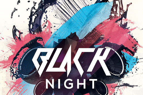 Black Night Sound in Flyer Templates - product preview 4