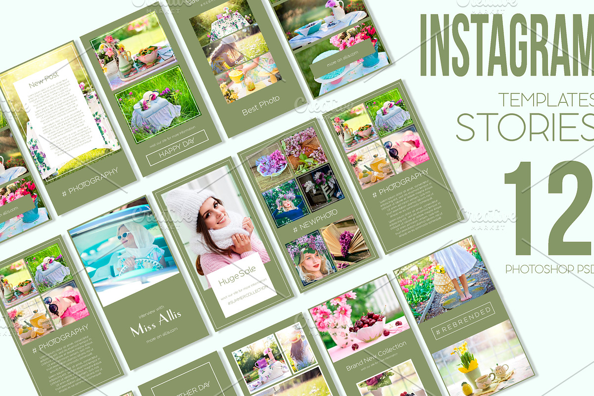 Instagram Stories Pack Green Day in Instagram Templates - product preview 8