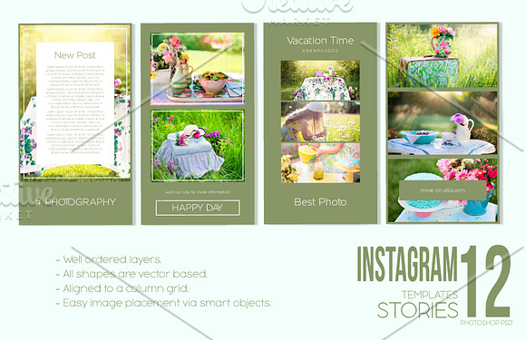 Instagram Stories Pack Green Day in Instagram Templates - product preview 1