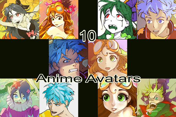 10 anime avatars