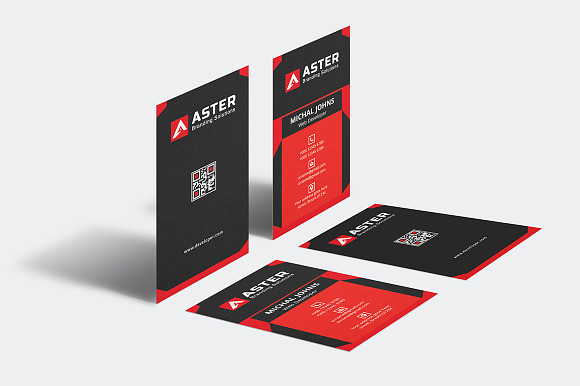 Portrait Business Card in Business Card Templates - product preview 1