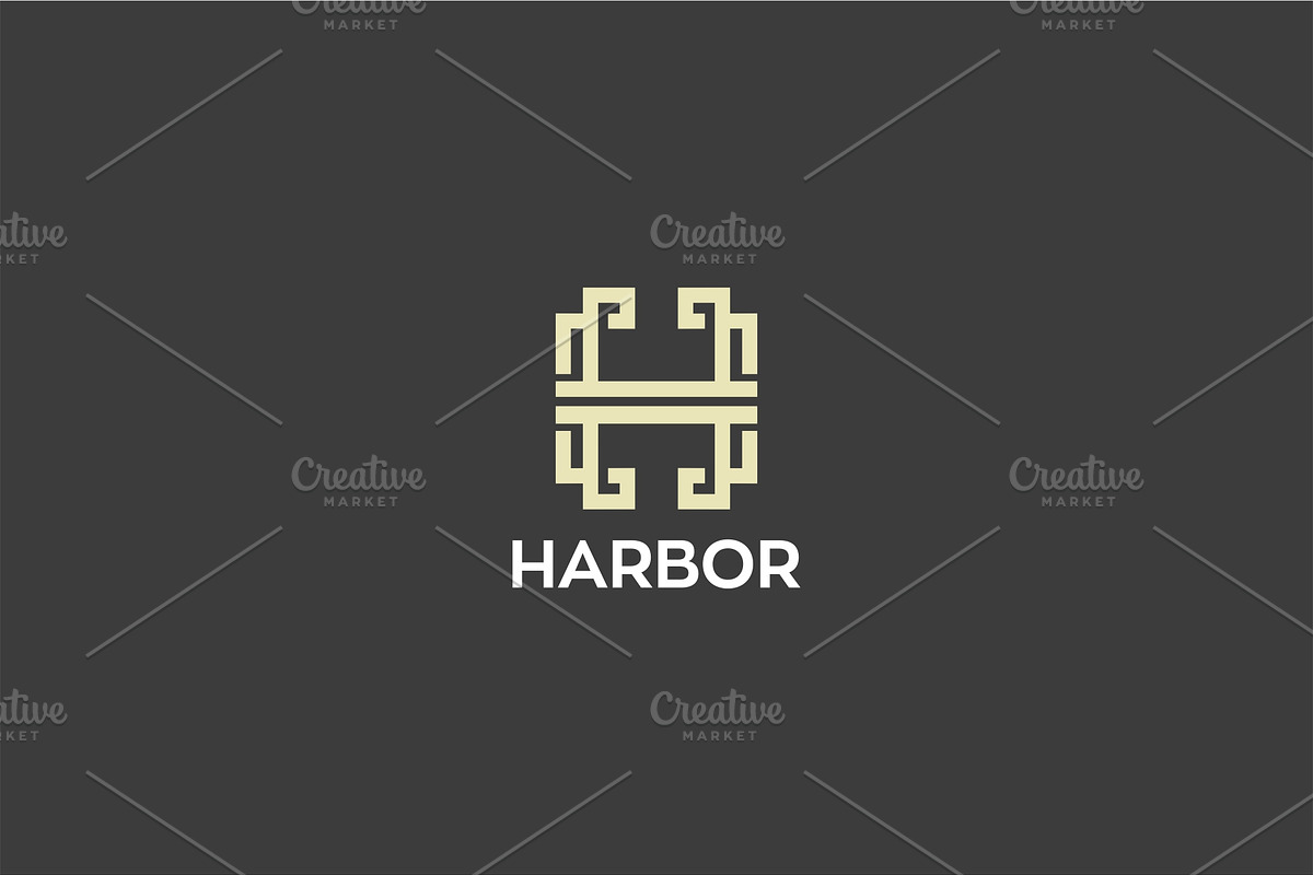 Letter H Harbor in Logo Templates - product preview 8
