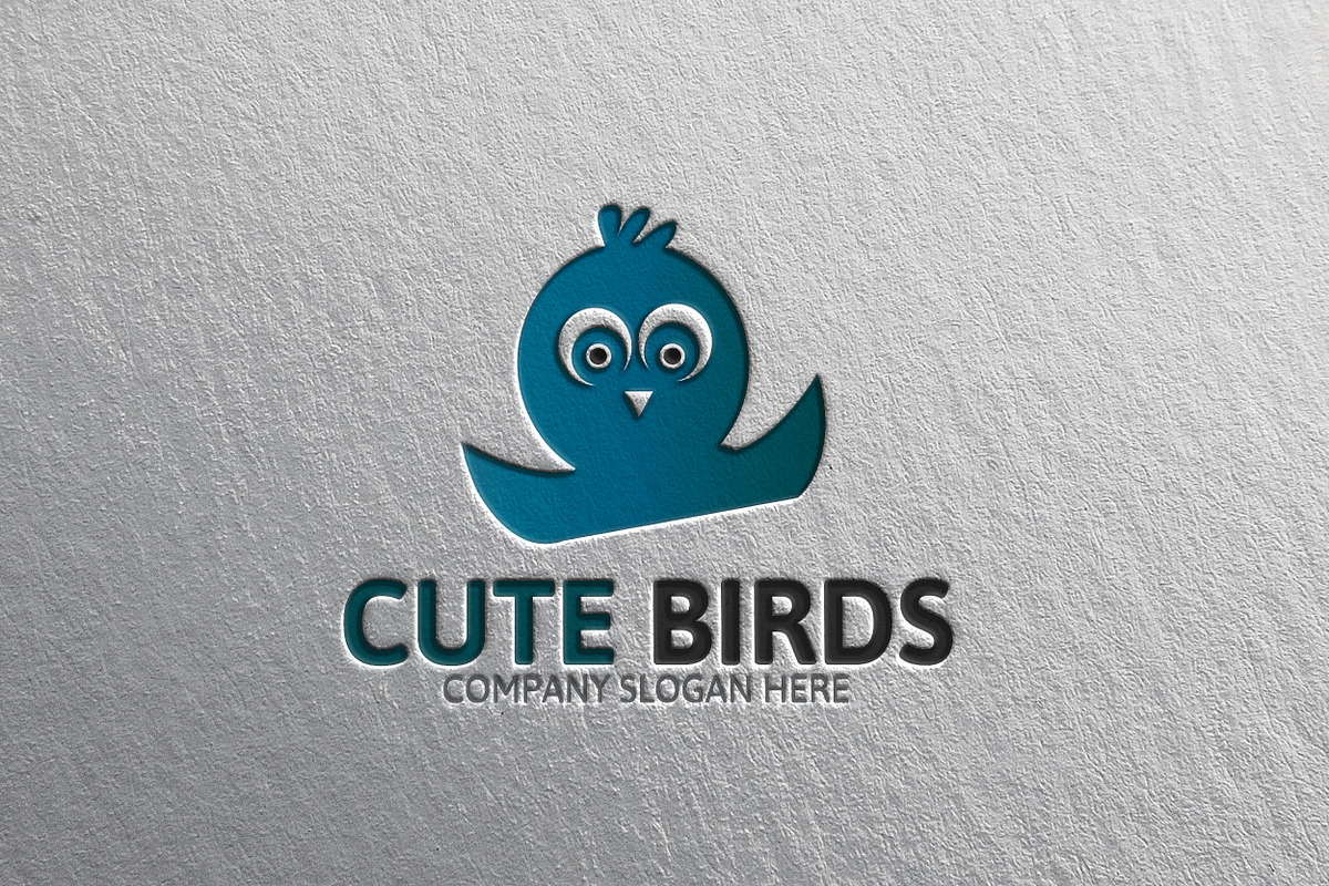 Cute Bird Logo Template in Logo Templates - product preview 8