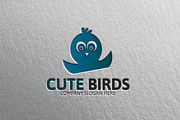 Cute Bird Logo Template