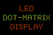 LED Dot-Matrix Display Font