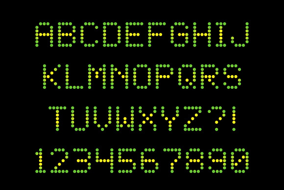 LED Dot-Matrix Display Font in Display Fonts - product preview 2