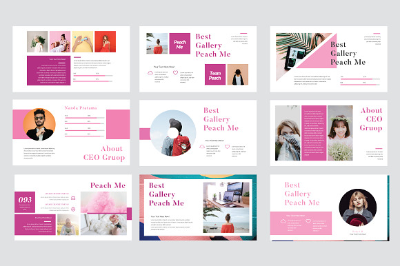 Peachme Creative Powerpoint Template in PowerPoint Templates - product preview 2