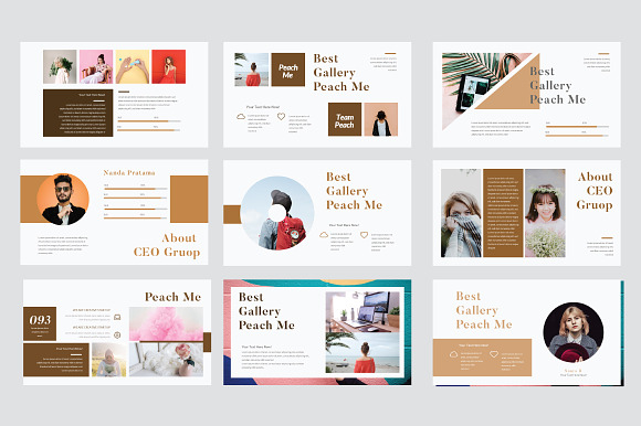 Peachme Creative Powerpoint Template in PowerPoint Templates - product preview 7