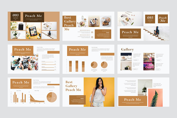 Peachme Creative Powerpoint Template in PowerPoint Templates - product preview 9