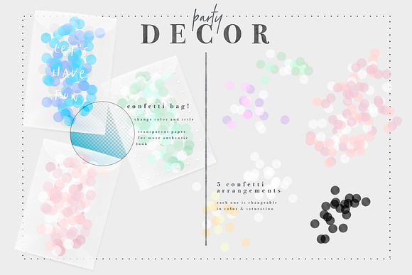 wedding party & confetti stationery in Scene Creator Mockups - product preview 11