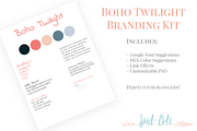 Boho Twilight Blog Branding Kit