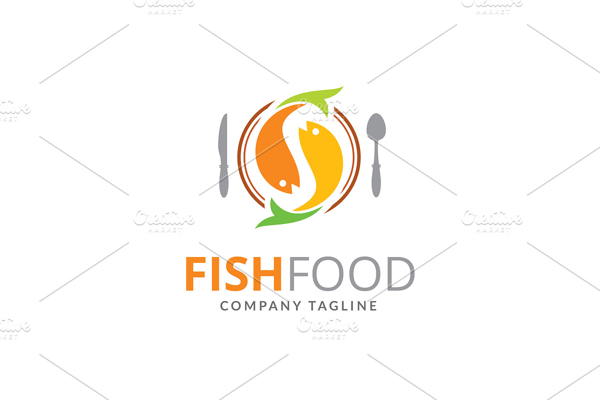Fish Food Logo in Logo Templates - product preview 8