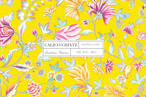 Calico, A seamless Chintz Pattern in Patterns - product preview 9