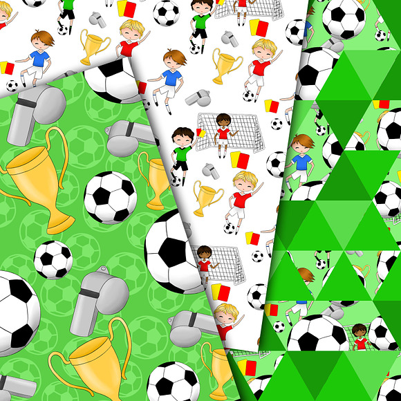 Soccer/football patterns in Patterns - product preview 4