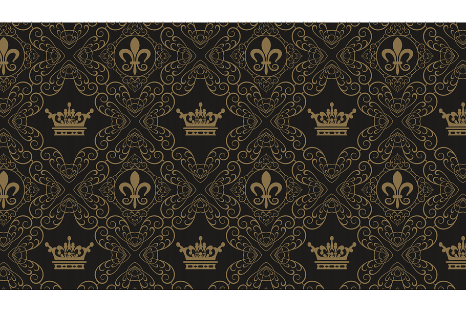 Seamless Wallpaper Damask - Royal in Patterns - product preview 8