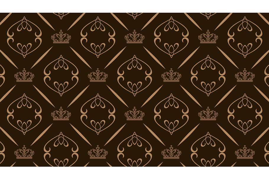 seamless dark wallpaper - royal in Patterns - product preview 8