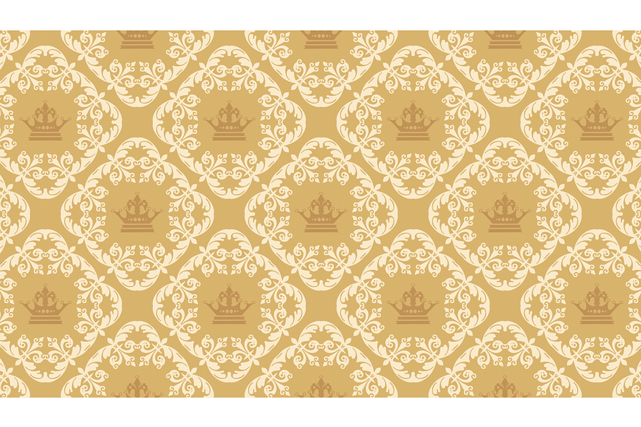 seamless damask wallpaper in Patterns - product preview 8