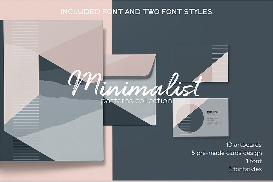 Minimalist elegant pattern set. in Patterns - product preview 8