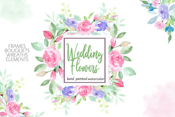 Wedding Watercolor Flowers