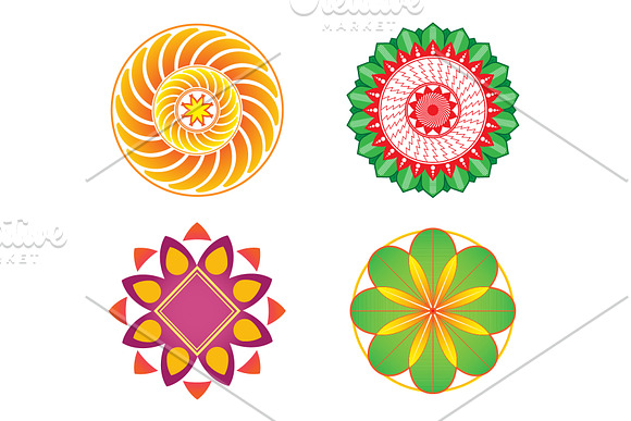 16 COLORFUL MANDALA PACK  in Illustrations - product preview 3