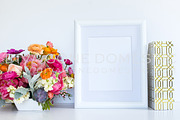 Styled Stock Photo - Flowers & Frame