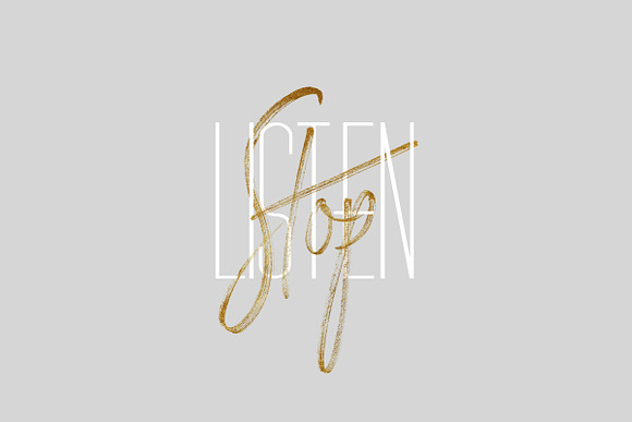 Rustic Gold SVG Brush Script in Brush Fonts - product preview 8