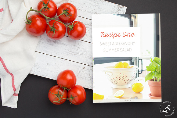 Foodie Recipe Book for Canva in Magazine Templates - product preview 1