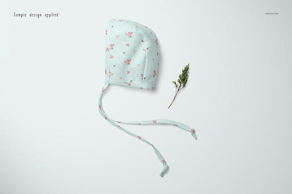 Baby Bonnet Mockup Set in Product Mockups - product preview 3