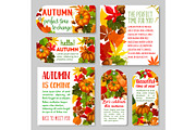 Autumn label and Thanksgiving Day gift tag set