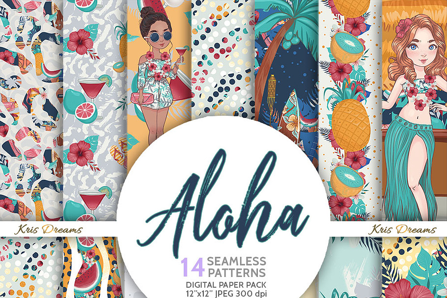 Aloha Lilo Digital Paper