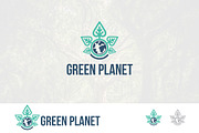 Green Earth Planet Nature Logo